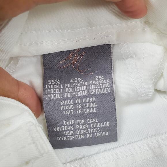 Seven Melissa McCarthy Women Forever White Pencil Denim Jeans Size 18 - Picture 11 of 13
